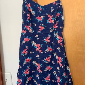 Blue dress with straps
